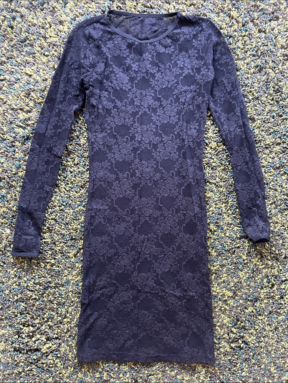 American Apparel Sheer Lace Minidress
